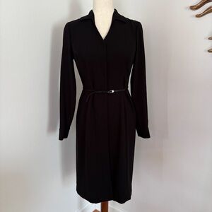 Ann Taylor Black Button Down Dress
